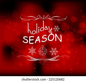 holiday season light vector background