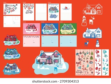 Holiday Season Vector Illustration Bundle