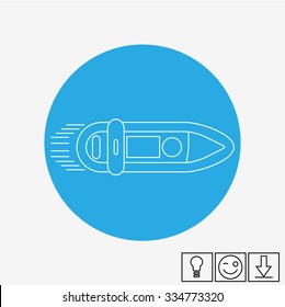 Holiday Ship Flat Icon