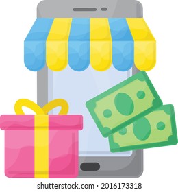 Holiday Shopping Concept, Booking App Vector Icon Design, Travel and Tourism Symbol, Holiday and Vacation Sign, Discovery and exploration Stock illustration