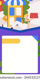 Holiday shopping people doing e-commerce online shopping flat vector concept operation hand drawn illustration
