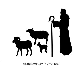 Shepherds staff svg