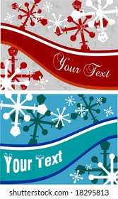 holiday snowflake banners