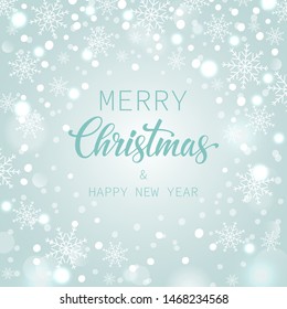 Holiday snowflake pattern, Christmas background with flakes of snows. Vector illustration.