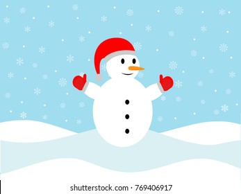 Holiday Snowman background