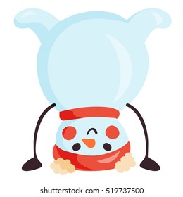 of holiday snowmen, new year and Christmas card