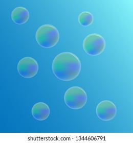 Holiday with soap bubbles