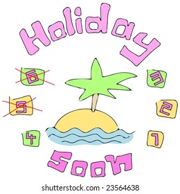 Holiday soon 4 - vector.