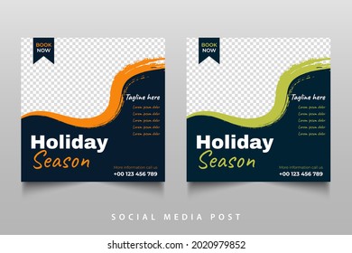 Holiday special social media post design