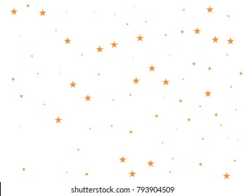 Holiday starry background. Gold stars. Confetti celebration, Falling golden abstract decoration for party, birthday celebrate, anniversary or event, festive. Festival decor. Vector illustration.