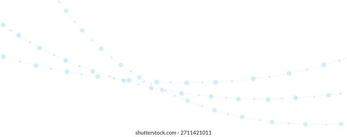 Holiday string mirchi light vector illustration Christmas Lights String art with transparent background