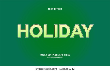 holiday style editable text effect