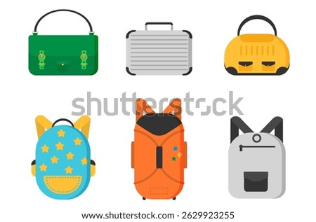 Holiday suitcase with grey hard shell and plastic handle standing isolated on white background for business tour and flight travel nobody around cutout view of modern luggage trunk case

