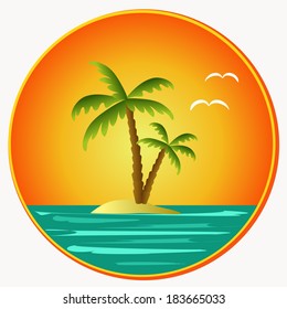 holiday summer background illustration