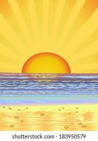 holiday summer background illustration