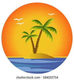 holiday summer background illustration