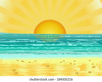holiday summer background illustration