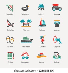 Holiday and Summer icons