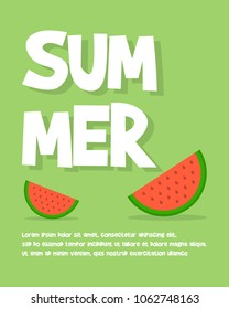 Holiday summer party poster background