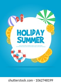 Holiday summer party poster design