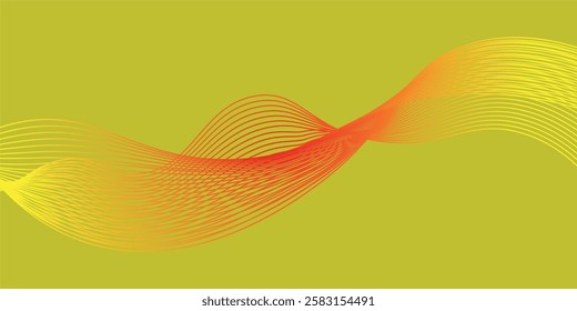 Holiday summer wave line banner background. Vector illustration