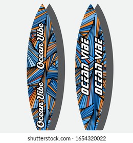 Holiday surfboards on the ocean beach