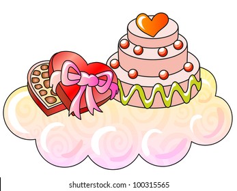 holiday sweetness; vector illustration; isolated