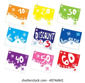 holiday tags about discounts