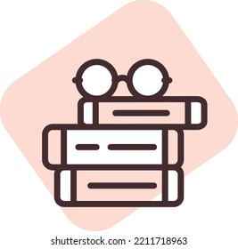 Holiday teachers day, illustration, vector on white background.