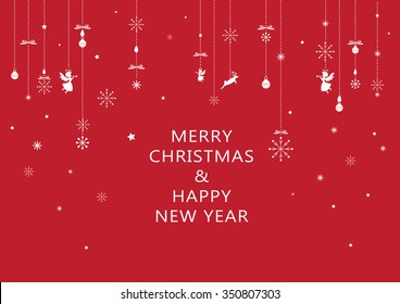 Urlaubsvorlage: Weihnachtshintergrund/Vorlagenvektor für Feiertage und Neujahr.