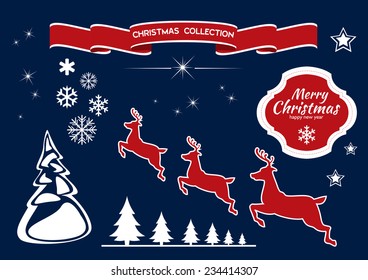 Holiday template vector card