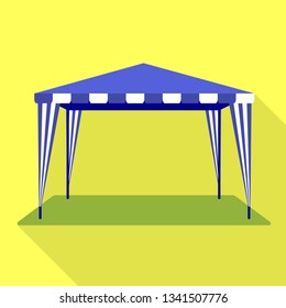 Holiday tent icon. Flat illustration of holiday tent vector icon for web design
