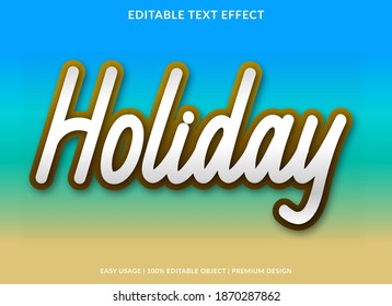holiday text effect with bold style use for business brand and logo 