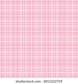 Holiday texture background plaid, path fabric vector pattern. Neat check textile tartan seamless in light and red colors palette.
