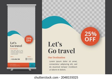 Holiday Travel Roll Up Banner Design