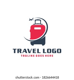 Holiday Travel Suitcase Logo Design