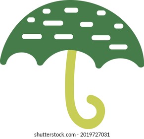 Holiday umbrella, illustration, vector on a white background.
