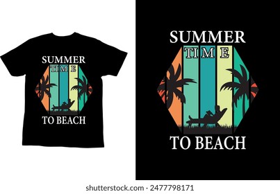 Holiday and vacation summer t shirt design
