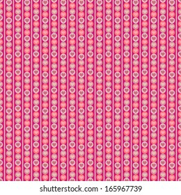 Holiday Valentines day seamless pattern with hearts - vector 