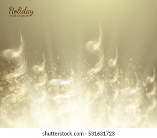 Holiday vector background with soft bokeh. EPS10.