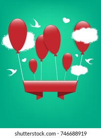 holiday vector banner. Colorful greeting card. Elements for your holiday design. Eps10