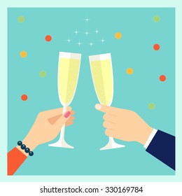 17,989 Champagne clinking glasses Images, Stock Photos & Vectors ...