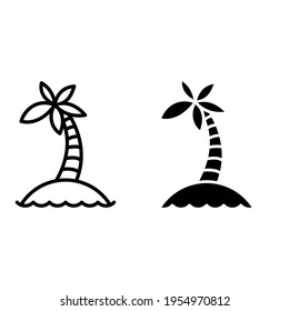 Holiday vector icon set. sea illustration sign collection. relaxation symbol or logo.