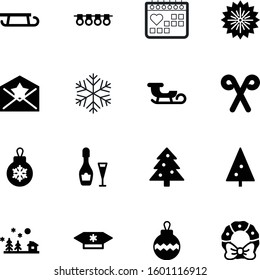 holiday vector icon set such as: celebrate, night, blue, stripe, drink, dessert, set, wreath, delicious, icons, wineglass, circle, newsletter, flake, february, alcohol, ornament, award, communication