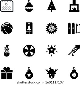 holiday vector icon set such as: stone, gray, home, flame, vacation, gift, page, blue, day, skiing, firewood, alpine, celebrate, snowman, simple, relaxation, inflatable, health, skier, button