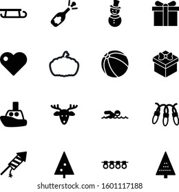 holiday vector icon set such as: set, vegetarian, firework, claus, harvest, web, ripe, sphere, people, romantic, fun, thin, ride, nose, autumn, pumpkin, inflatable, agriculture, ball, hat, striped