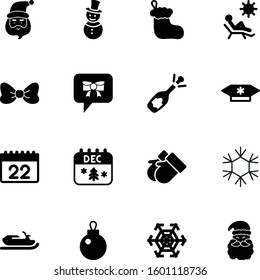holiday vector icon set such as: style, house, fashion, explosion, chocolate, fizz, oven, weather, speed, christmas ball vector icon, people, cake, dialog, event, boxing, socks, concept, bow, bubble