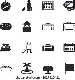 holiday vector icon set such as: flag, dive, nuggets, collection, club, planning, outdoors, passenger, side, apple, doodle, circle, small, homemade, hand, label, disco, island, transport, dance