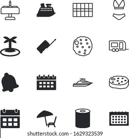 holiday vector icon set such as: top, trailer, car, clothing, umbrella, packaging, coast, sport, wallpaper, bikini, candle, suit, room, case, glass, relax, school, hotel, marketing, collection
