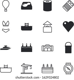 holiday vector icon set such as: aluminium, heart, hand, balloon, gardening, aqua, orienteering, planning, picnic, soup, colorl, collection, dinner, lagoon, packaging, gold, religion, San Francisco
